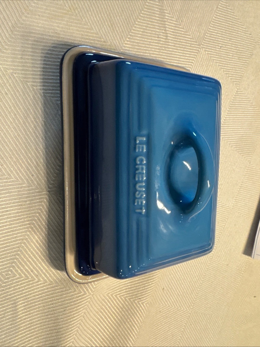 Le Creuset Blue Stoneware Butter Dish